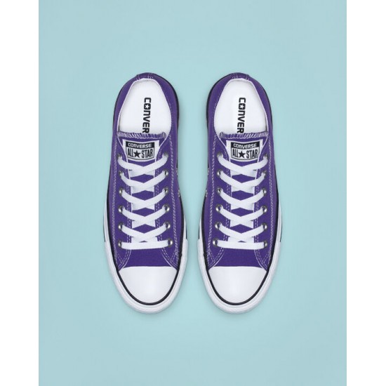 Кеды Converse (Конверс) All Star фиолетовые низкие