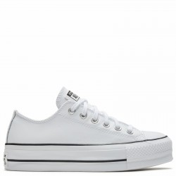 Белые высокие кеды на платформе Converse Chuck Taylor