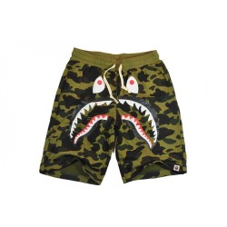 Bape Shark Camo мужские зеленые шорты