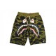 Bape Shark Camo мужские зеленые шорты