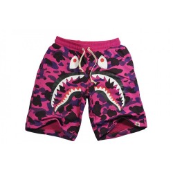 Bape Shark Camo мужские фиолетовые шорты
