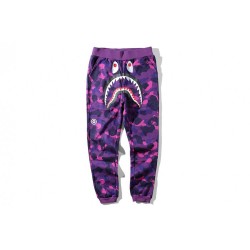 Bape Shark мужские фиолетовые брюки