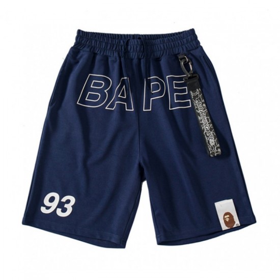 Bape мужские широкие синие шорты Bape мужские широкие синие шорты