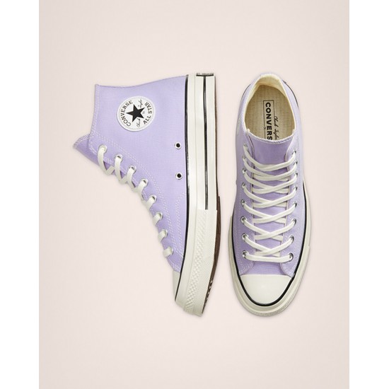 Кеды Converse (Конверс) Chuck 70 высокие светло-фиолетовые Кеды Converse (Конверс) Chuck 70 высокие светло-фиолетовые