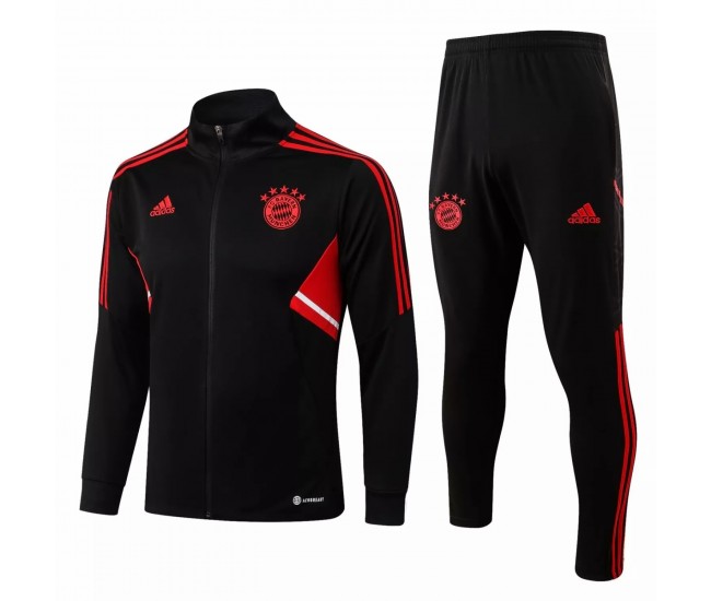 2022-23 Bayern Munich Black Training Presentation Soccer Tracksuit