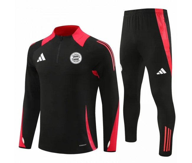 24-25 Bayern Munich Mens Black Training Technical Tracksuit