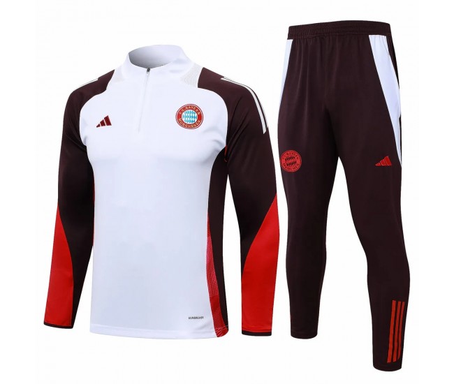24-25 Bayern Munich Mens White Training Technical Tracksuit