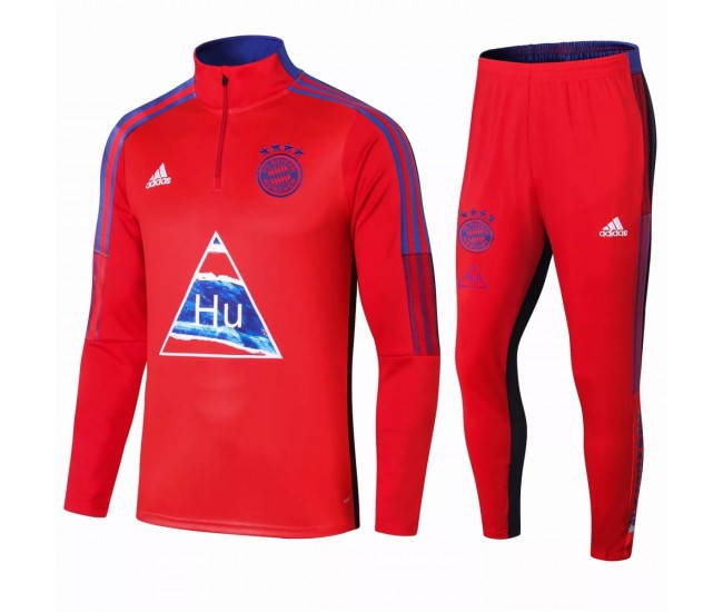 Bayern Munich Training Football Tracksuit Human Race Red 2021