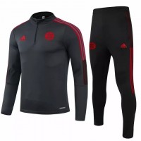 2021-22 Bayern Munich Black Training Technical Soccer Tracksuit