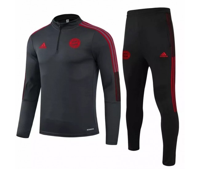 2021-22 Bayern Munich Black Training Technical Soccer Tracksuit