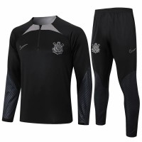 24-25 Corinthians Mens Black Training Technical Tracksuit