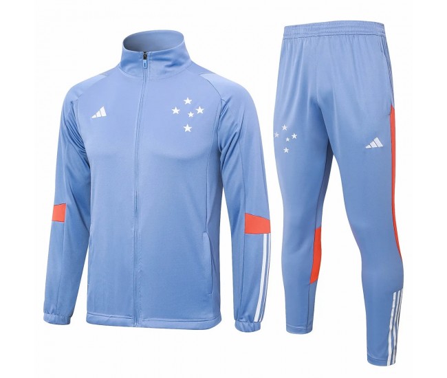 24-25 Cruzeiro Mens Blue Training Presentation Tracksuit
