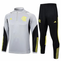 24-25 CR Flamengo Mens Gray Training Technical Tracksuit