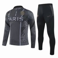 PSG Training Technical Football Tracksuit Black 2021
