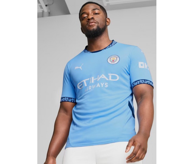 24-25 Manchester City Mens Home Authentic Jersey