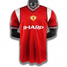 1985 Manchester United FC Home Retro Jersey 