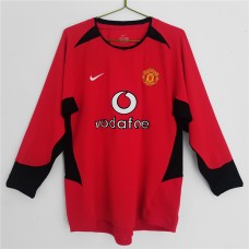 2002-2003 Manchester United FC Long Sleeve Home Retro Jersey