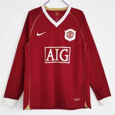 2006-2007 Manchester United FC Long Sleeve Home Retro Jersey