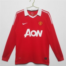 2010-2011 Manchester United FC Long Sleeve Home Retro Jersey