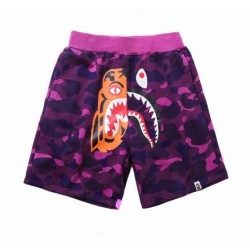 Bape Tiger Camo мужские фиолетовые шорты