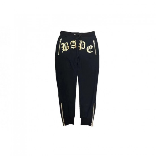 Bape Embroidery мужские черные брюки Bape Embroidery мужские черные брюки