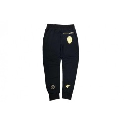 Bape Embroidery мужские черные брюки