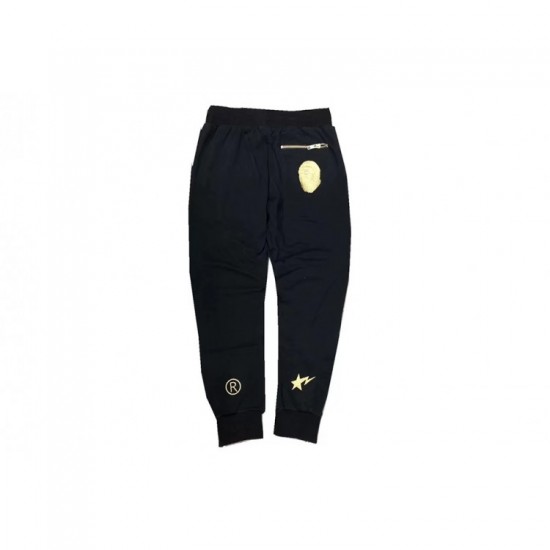 Bape Embroidery мужские черные брюки Bape Embroidery мужские черные брюки