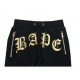 Bape Embroidery мужские черные брюки
