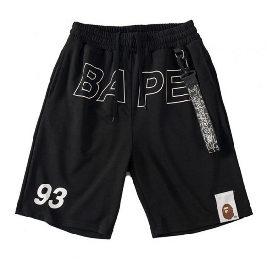 Bape мужские широкие черные шорты Bape мужские широкие черные шорты