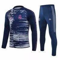 Real Madrid Training Football Tracksuit Navy 2020 2021
