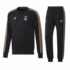 Real Madrid Training Sweat Soccer Black Tracksuit 2019/20