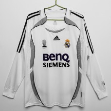 2006-2007 Real Madrid Long Sleeve Home Retro Jersey