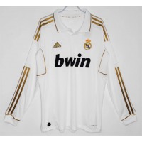 2011-2012 Real Madrid Long Sleeve Home Retro Jersey 
