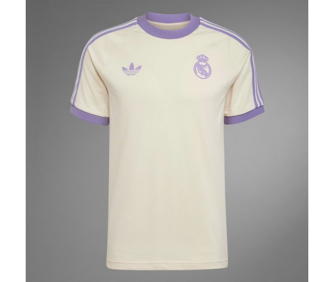 24-25 Real Madrid Mens Adicolor Classics 3-Stripes Soccer Jersey 