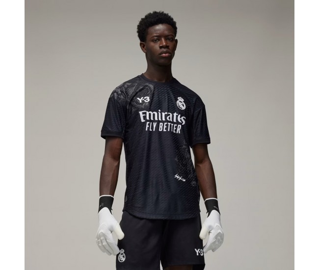 23-24 Real Madrid Mens Black Fourth Authentic Jersey