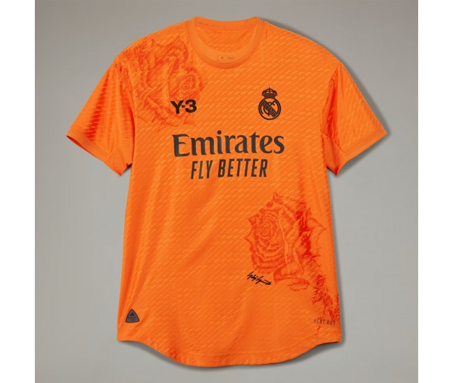 23-24 Real Madrid Mens Orange Fourth Jersey