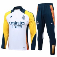 24-25 Real Madrid Mens White Training Technical Tracksuit