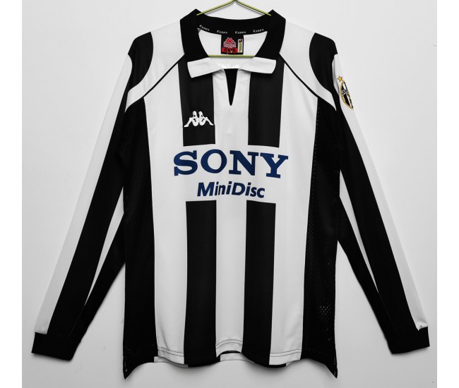 1997-1998 Juventus Long Sleeve Home Retro Jersey 