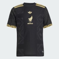 25-26 Mexico Mens Gold Soccer Jersey 