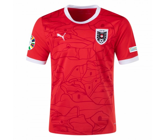 Euro 2024 Austria Mens Home Jersey