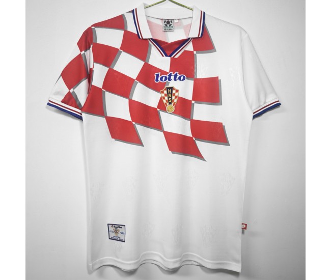 1998 Croatia Home Retro Jersey 