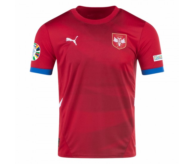 Euro 2024 Serbia Mens Home Jersey