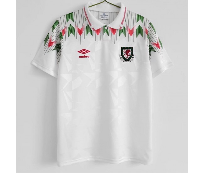 1990-1992 Wales Away Retro Jersey 