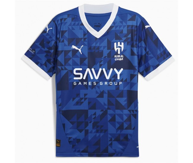 24-25 Al Hilal Saudi FC Mens Home Soccer Jersey 